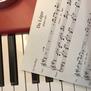« Du Léger » partition piano-voix